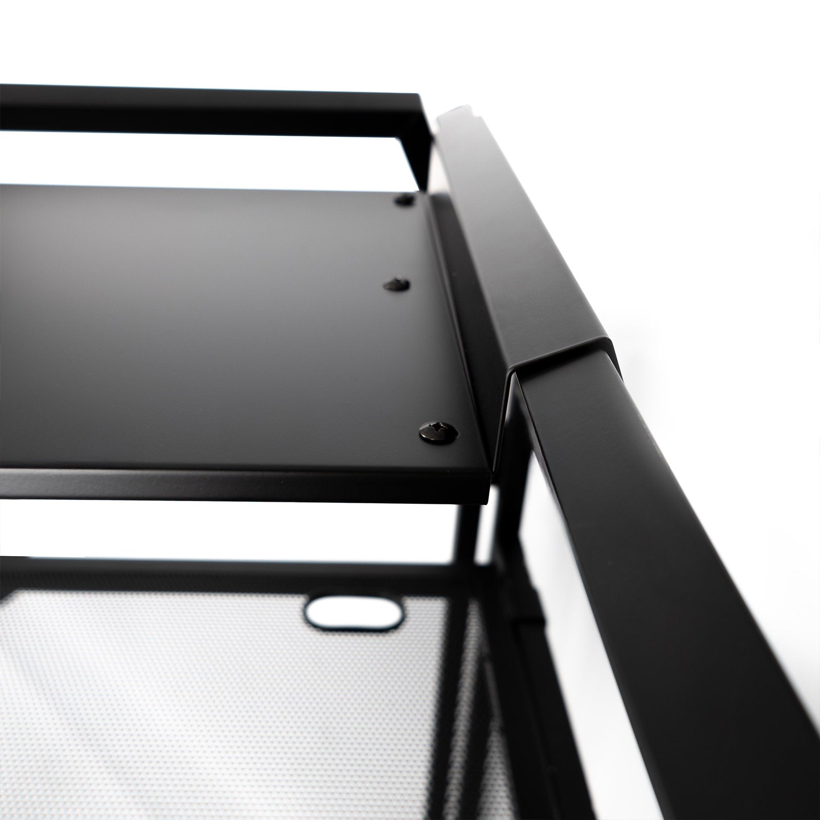 Equinox DJ Booth Laptop Shelf MKII - Back Panel and Connections