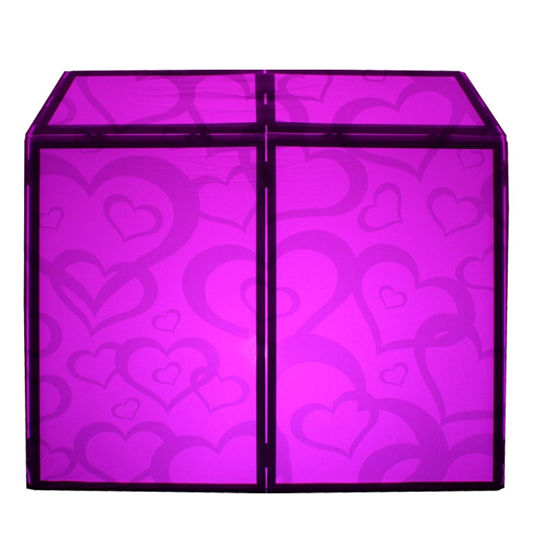 Equinox DJ Booth Heart Design Lycra - Main View
