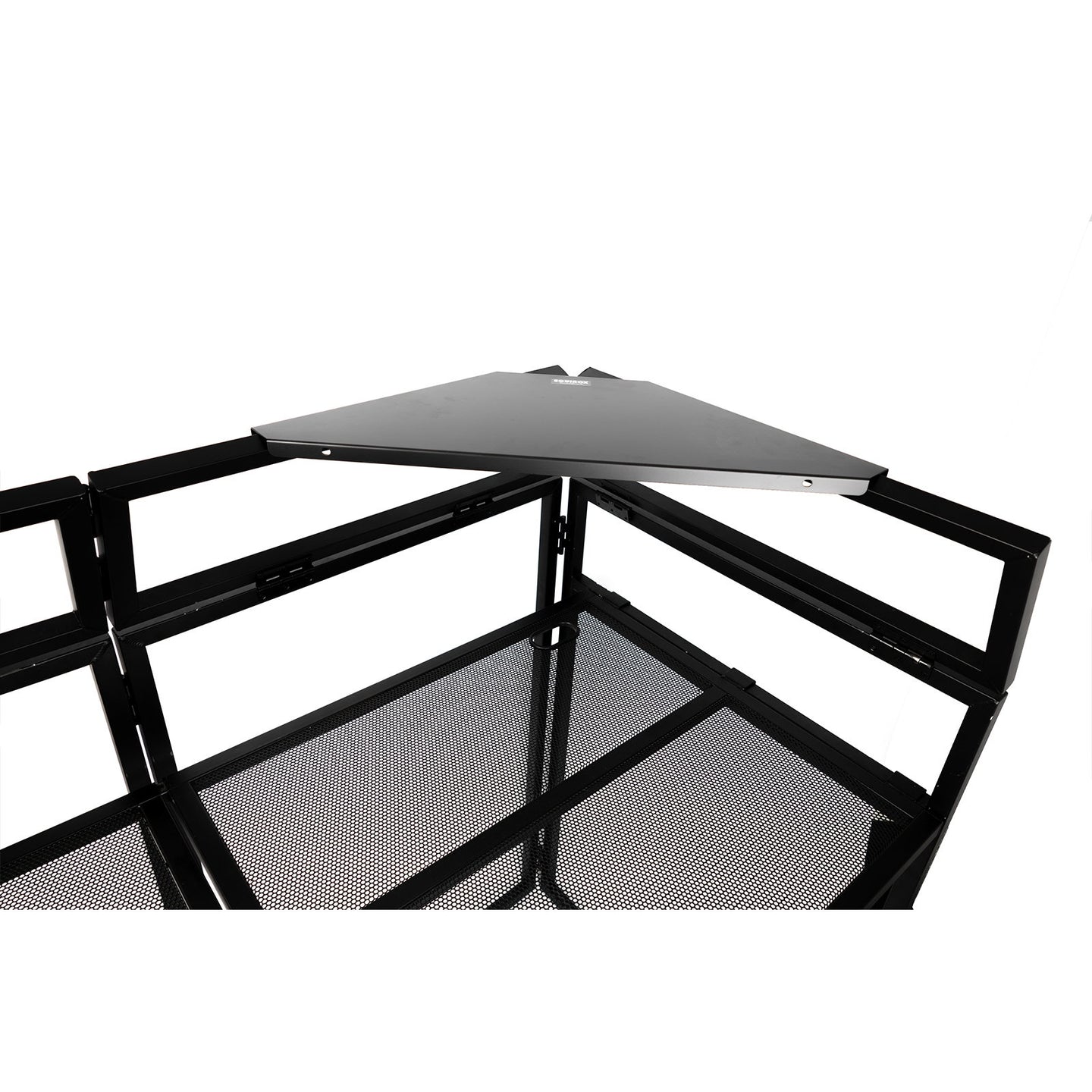 Equinox Booth Shelf Kit Black MKII (Pair) - Back Panel and Connections
