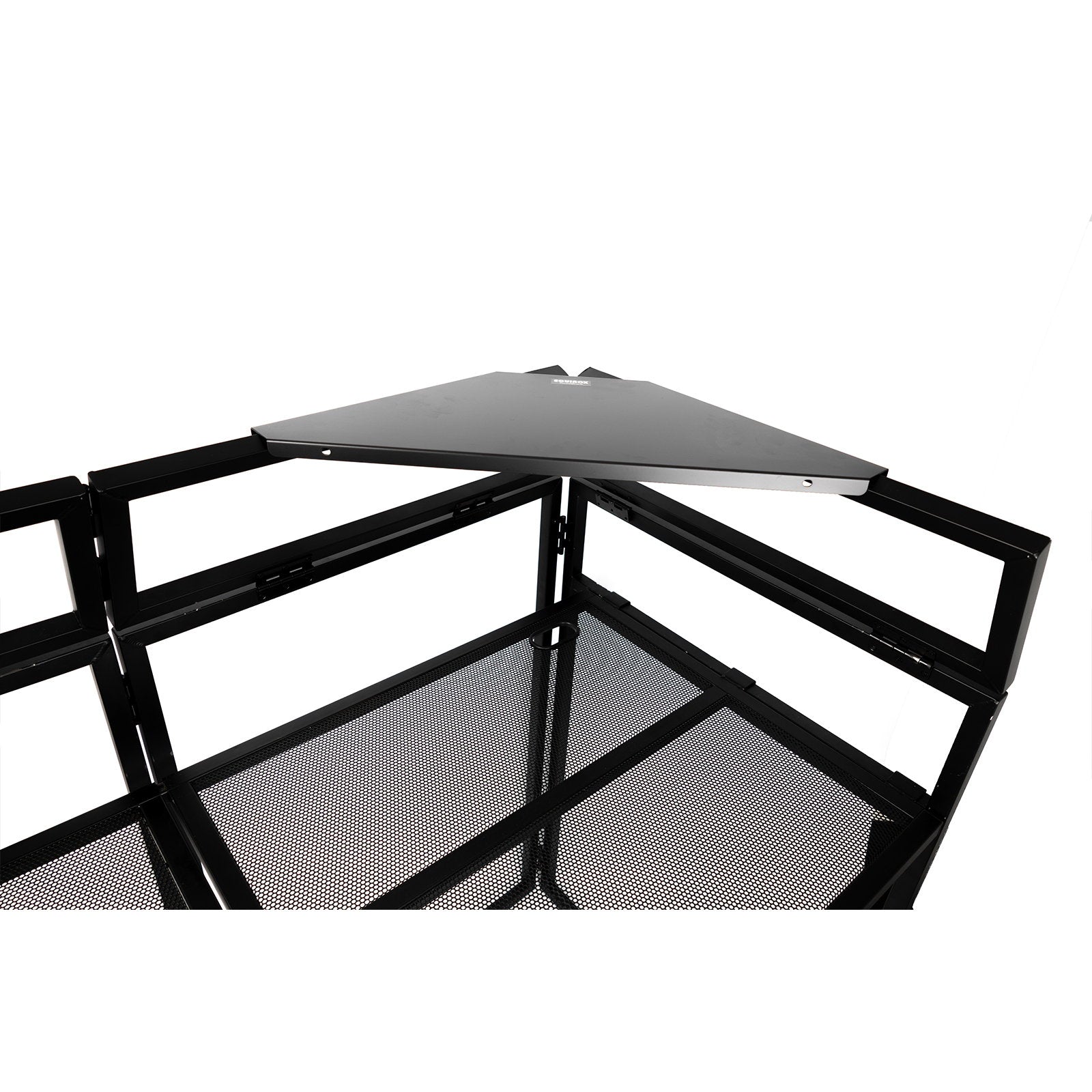 Equinox Booth Shelf Kit Black MKII (Pair) - Back Panel and Connections