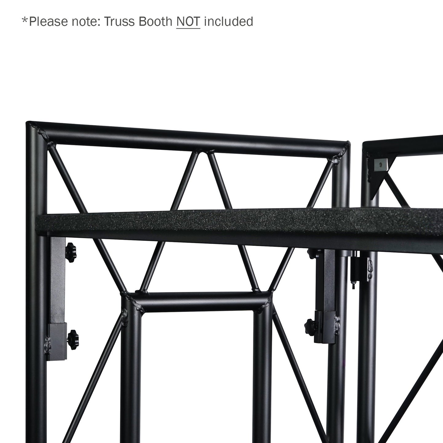 Equinox Truss Booth Shelf Extension Kit - Back Panel and Connections