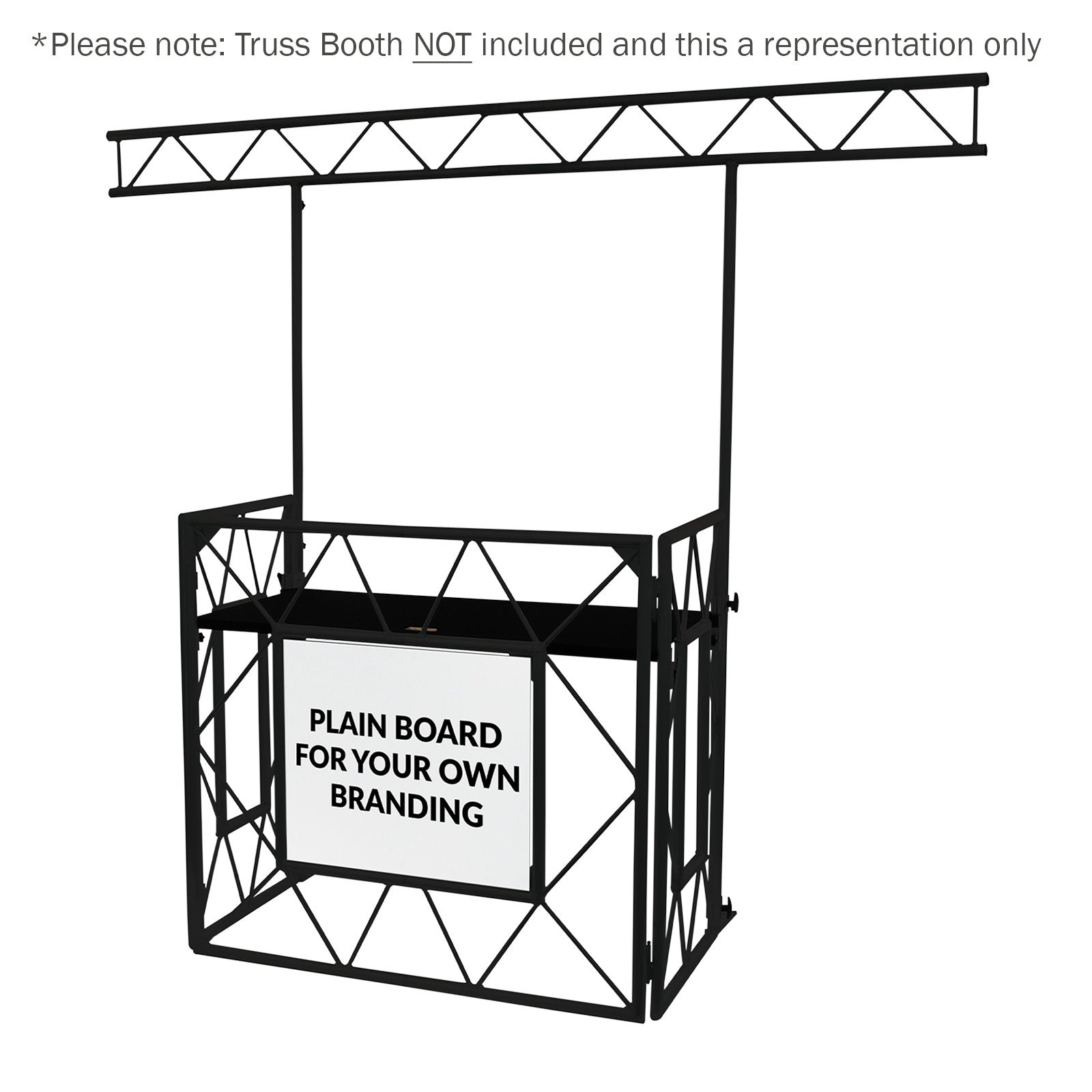 Equinox Truss Booth Overhead Kit (Matt Black) - Alternate View 3