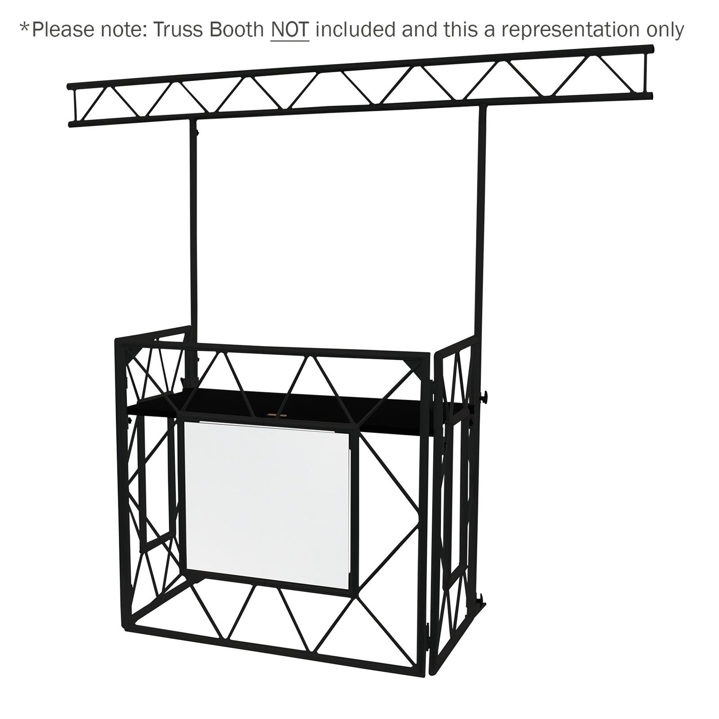 Equinox Truss Booth Overhead Kit (Matt Black) - Main View