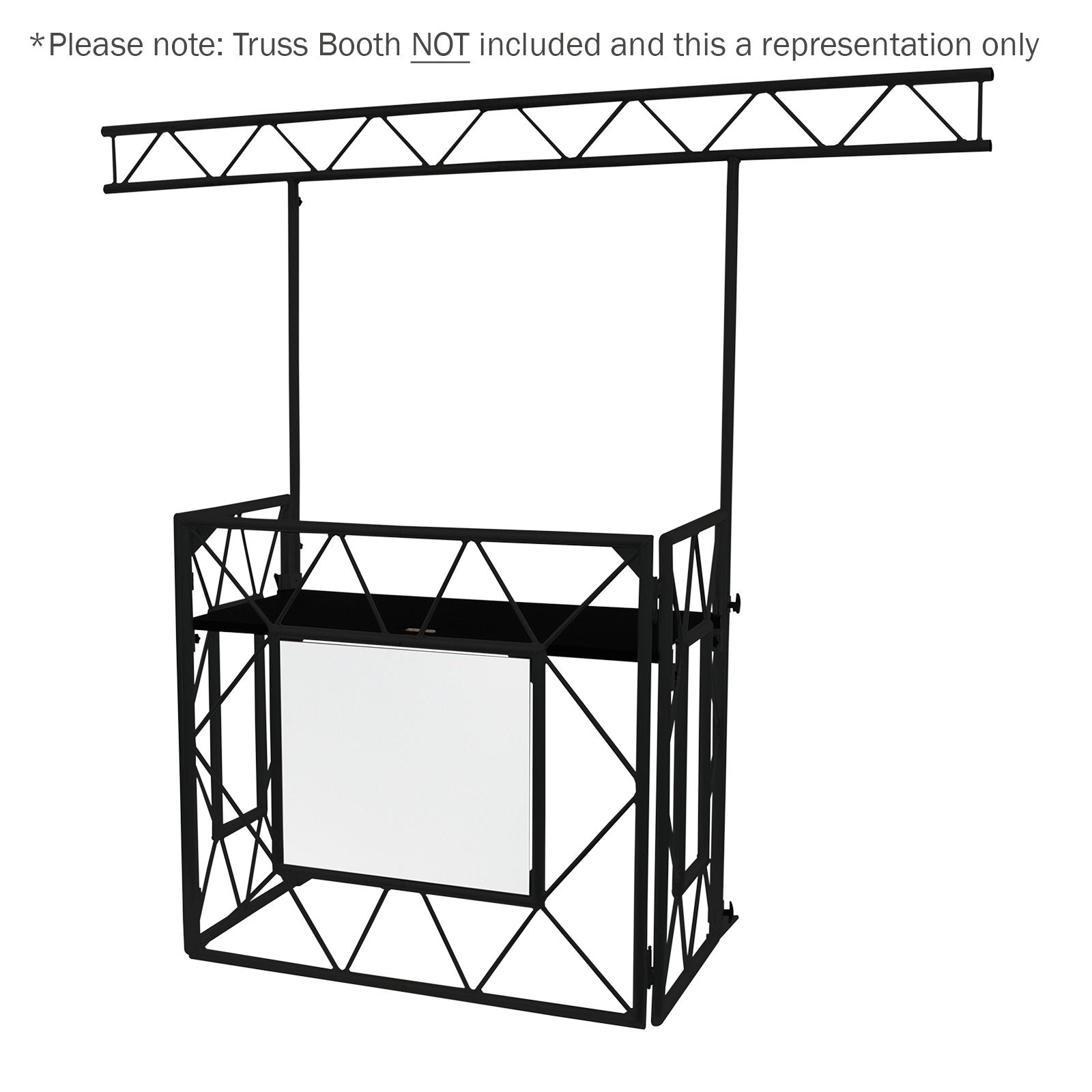 Equinox Truss Booth Overhead Kit (Matt Black) - Main View
