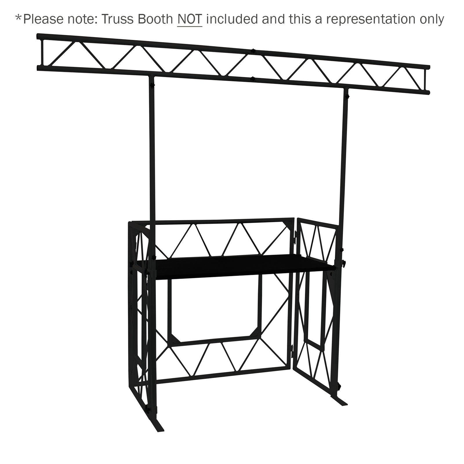 Equinox Truss Booth Overhead Kit (Matt Black) - Alternate View 1