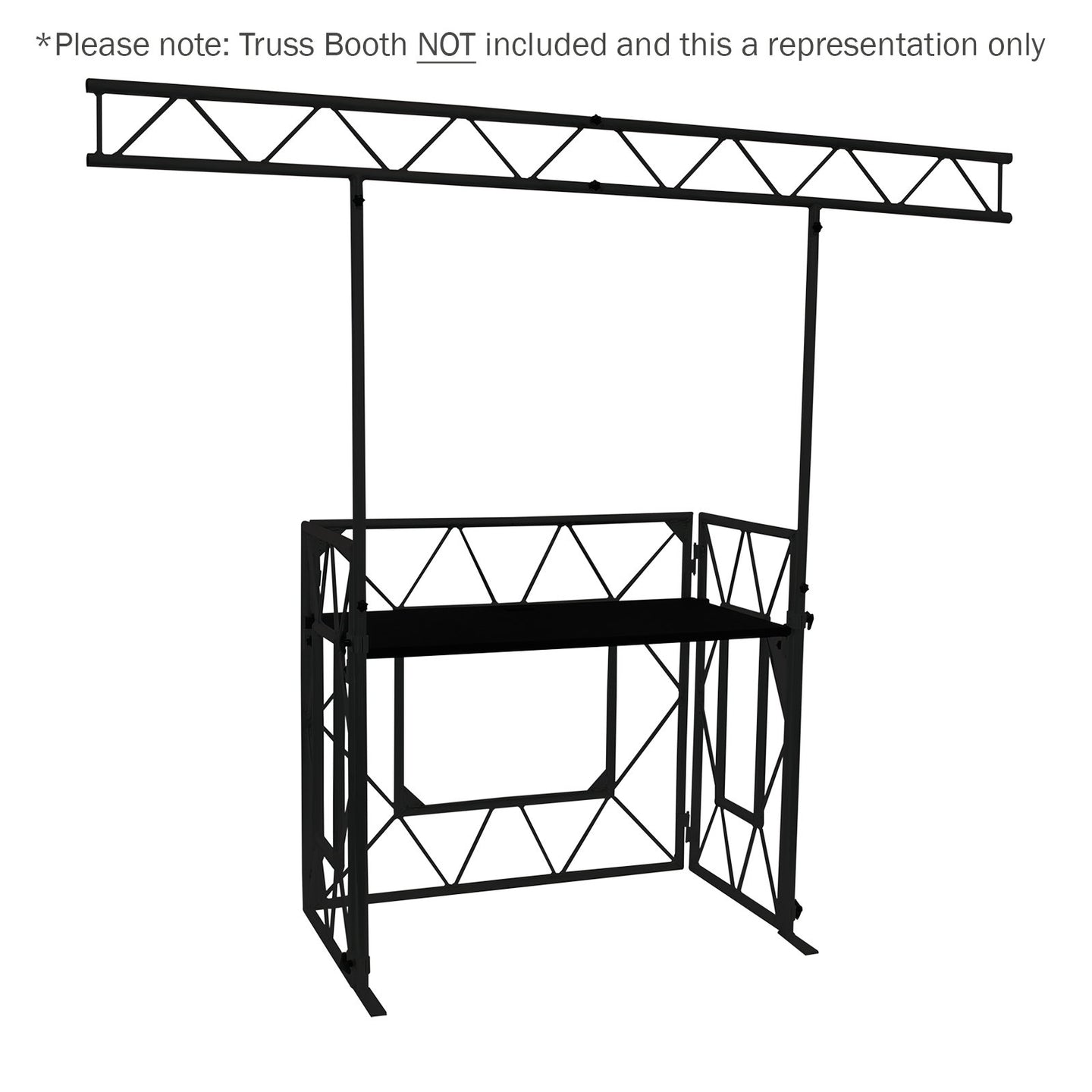Equinox Truss Booth Overhead Kit (Matt Black) - Alternate View 1