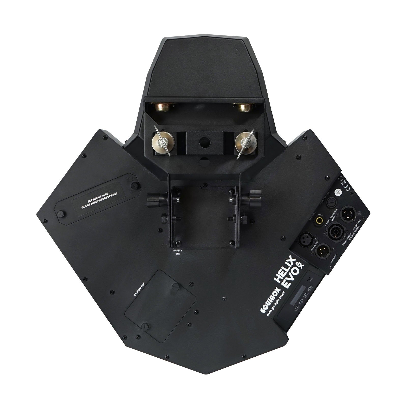 Equinox Helix Evo XP 150W Barrel - Back Panel and Connections