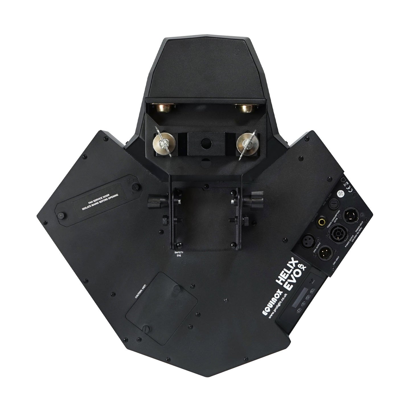 Equinox Helix Evo XP 150W Barrel - Back Panel and Connections