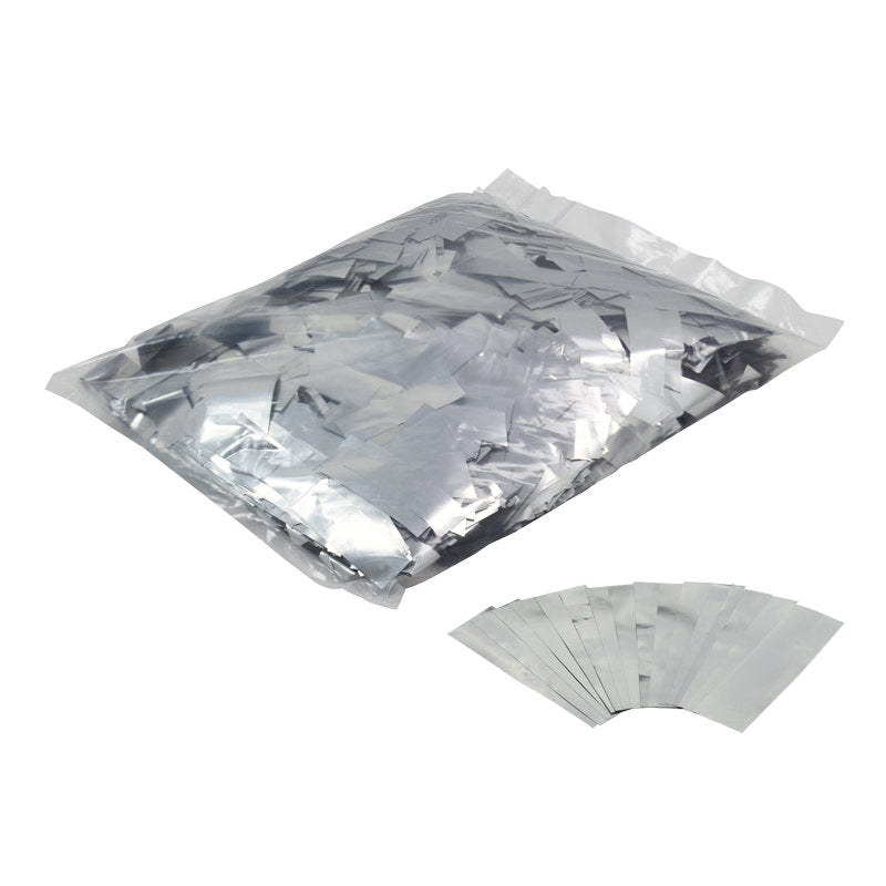 Equinox Loose Confetti 17 x 55mm - Metallic Silver 1kg - Main View