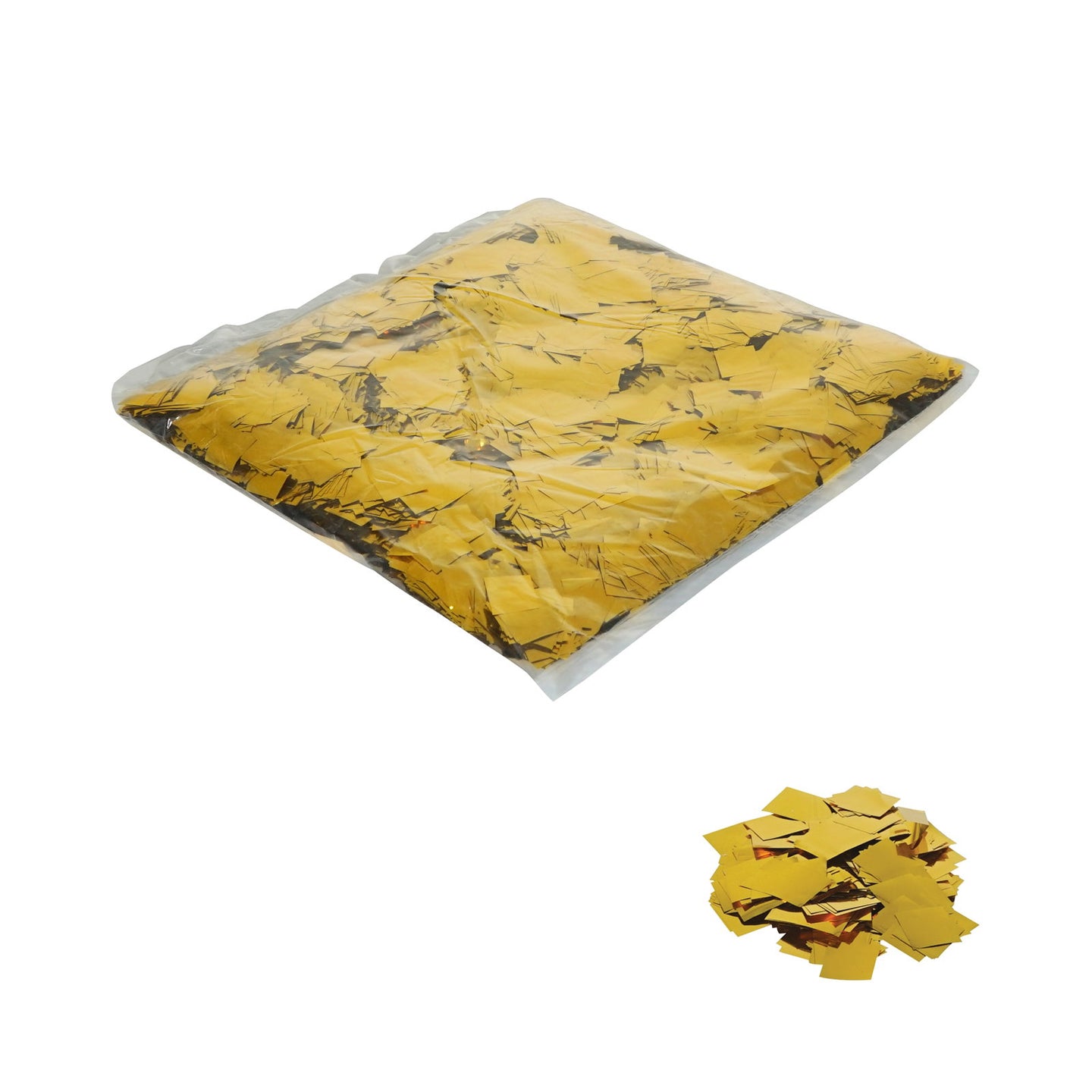 Equinox Loose Confetti Squares 17 x 17mm - Metallic Gold 1kg - Main View