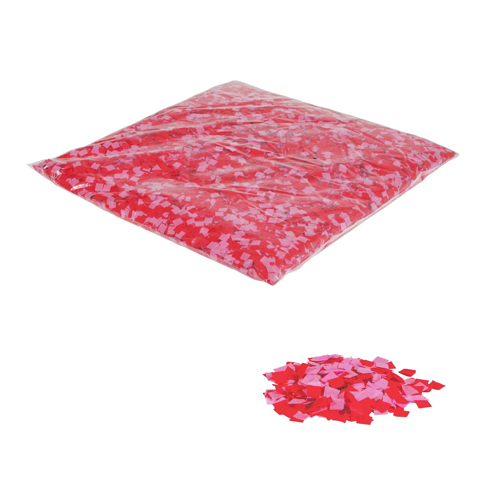 Equinox Loose Confetti 10 x 10mm - Pink and Red 1kg - Main View