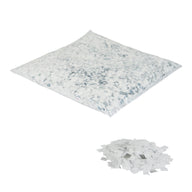 Equinox Loose Confetti 10 x 10mm - White and Silver Metallic 1kg - Main View
