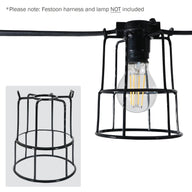 PCE Festoon Lamp Guard - Back Panel and Connections