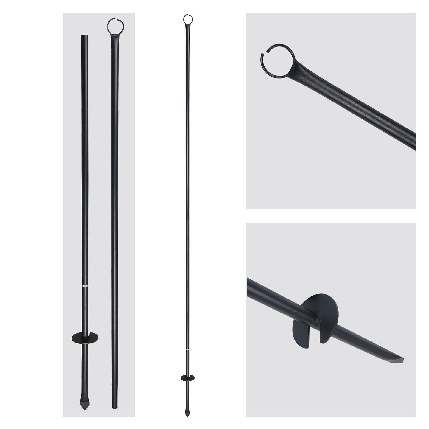 Elumen8 2.75m Festoon Pole (Pack of 2) - Back Panel and Connections
