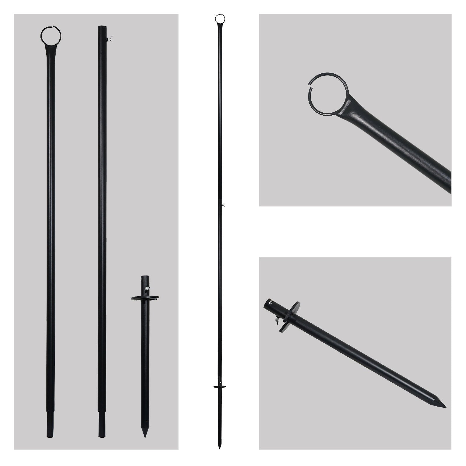 Elumen8 3.6m HD Festoon Pole - Back Panel and Connections