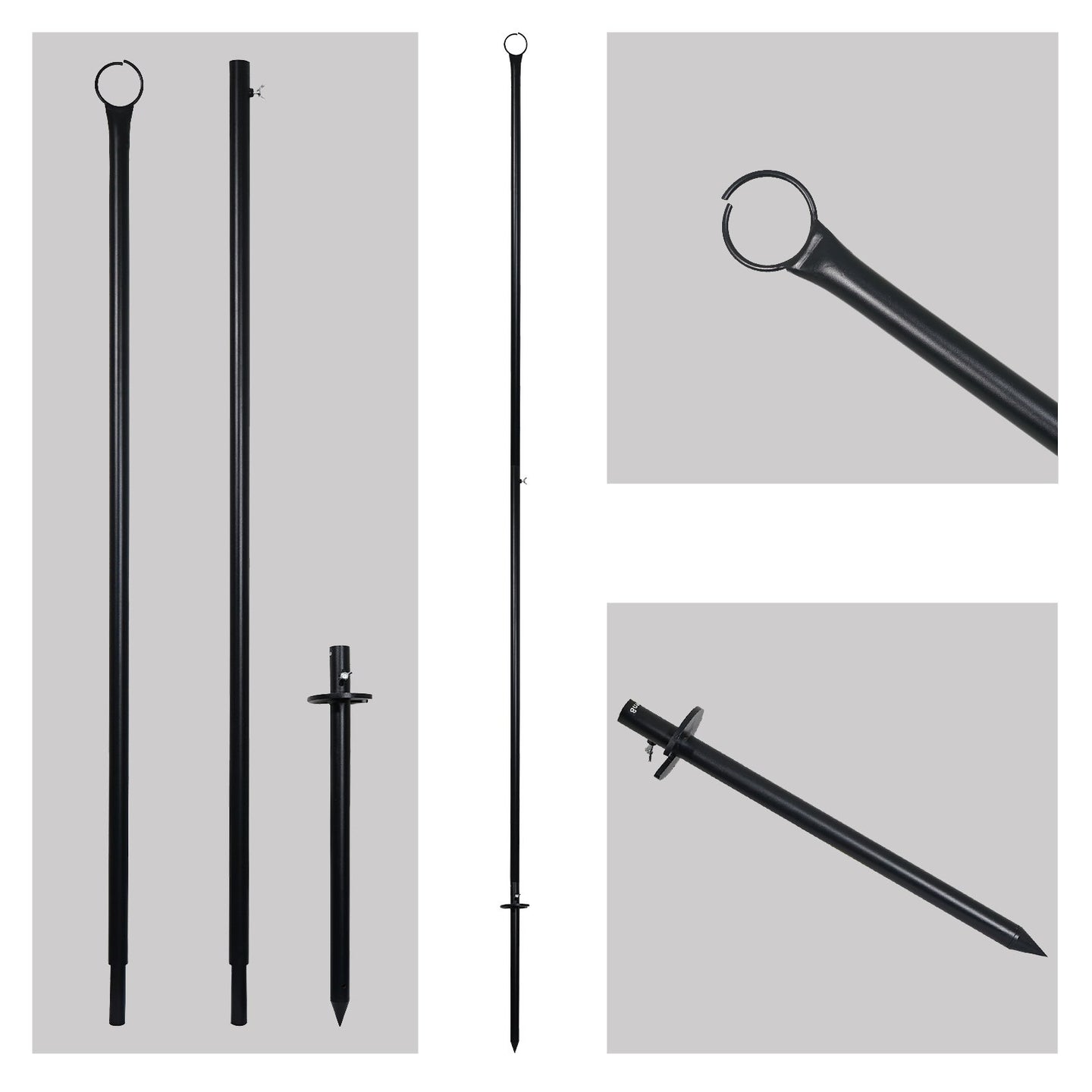 Elumen8 3.6m HD Festoon Pole - Back Panel and Connections