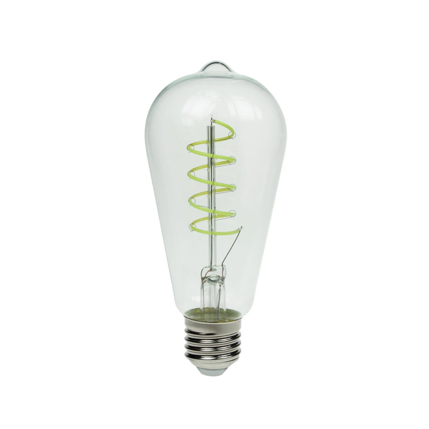 Prolite 4W LED ST64 Spiral Funky Filament Lamp ES Green - Alternate View 3