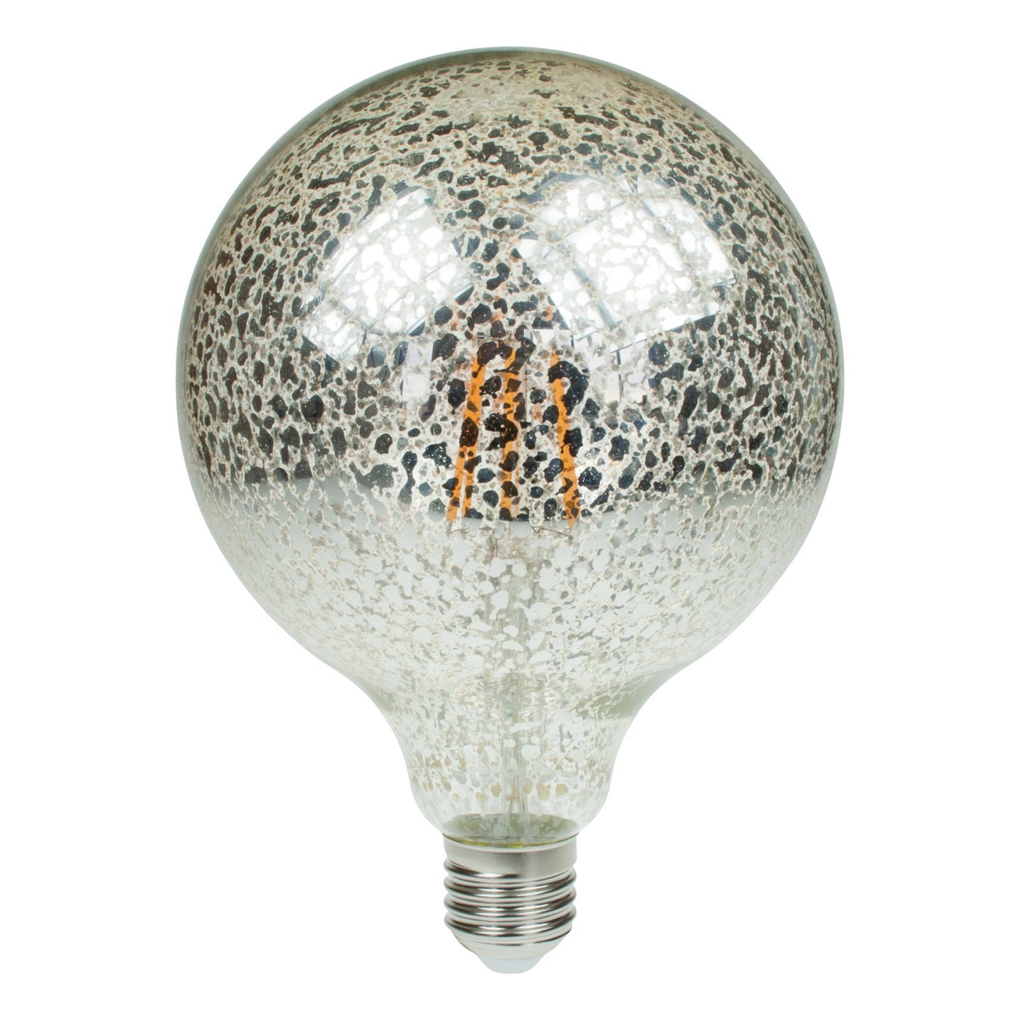 Prolite 6W Dimmable LED G125 Globe Crackle Filament Lamp 2100K ES - Alternate View 3