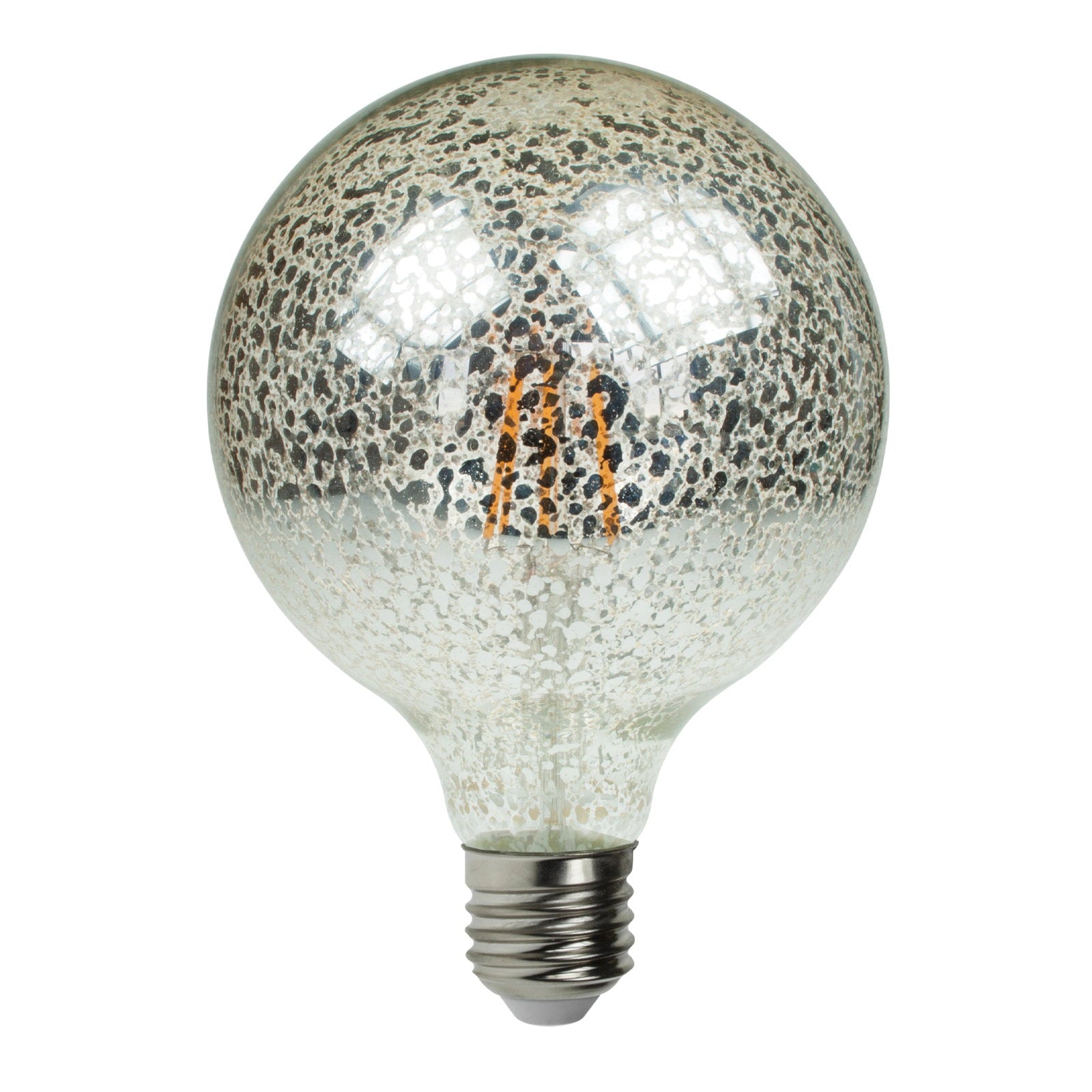Prolite 4W Dimmable LED G95 Globe Crackle Filament Lamp 2100K ES - Alternate View 3