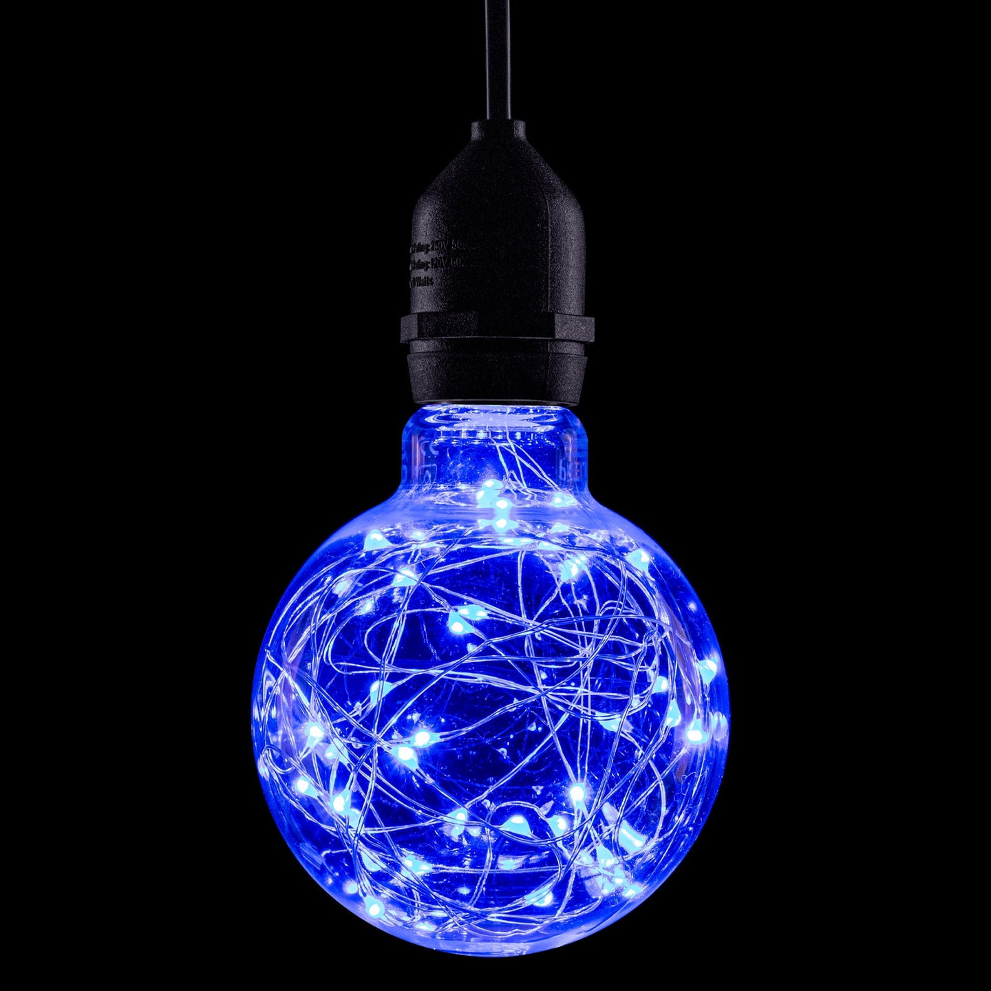 Prolite 1.7W LED G95 BC Poly Star Polycarbonate Lamp Blue - Alternate View 7