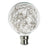 Prolite 1.7W LED G95 BC Poly Star Polycarbonate Lamp Blue - Alternate View 1