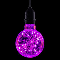 Prolite 1.7W LED G95 ES Poly Star Polycarbonate Lamp Magenta - Main View