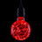 Prolite 1.7W LED G95 BC Poly Star Polycarbonate Lamp Red - Alternate View 1