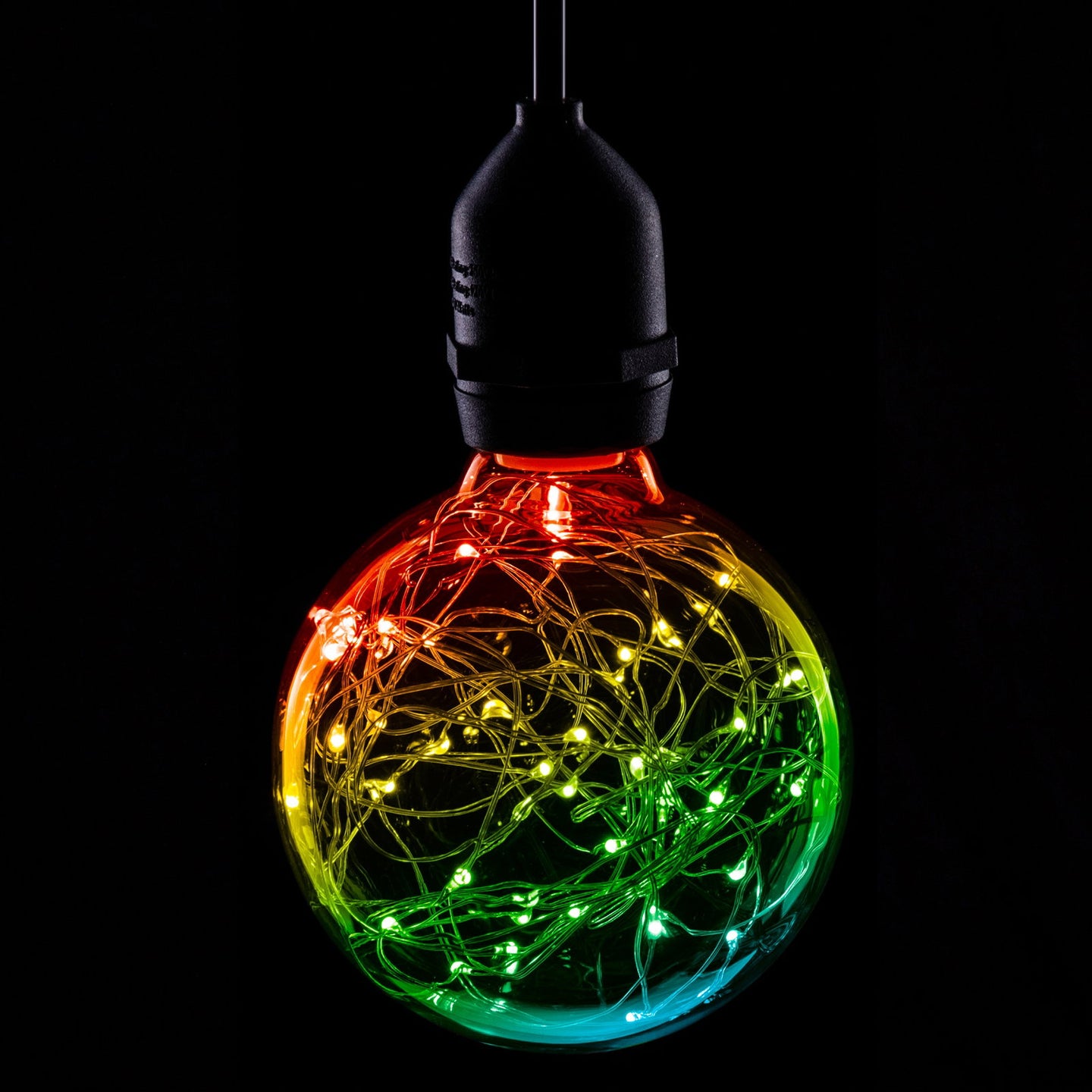 Prolite 1.7W LED G95 BC Poly Star Polycarbonate Lamp RGB - Main View