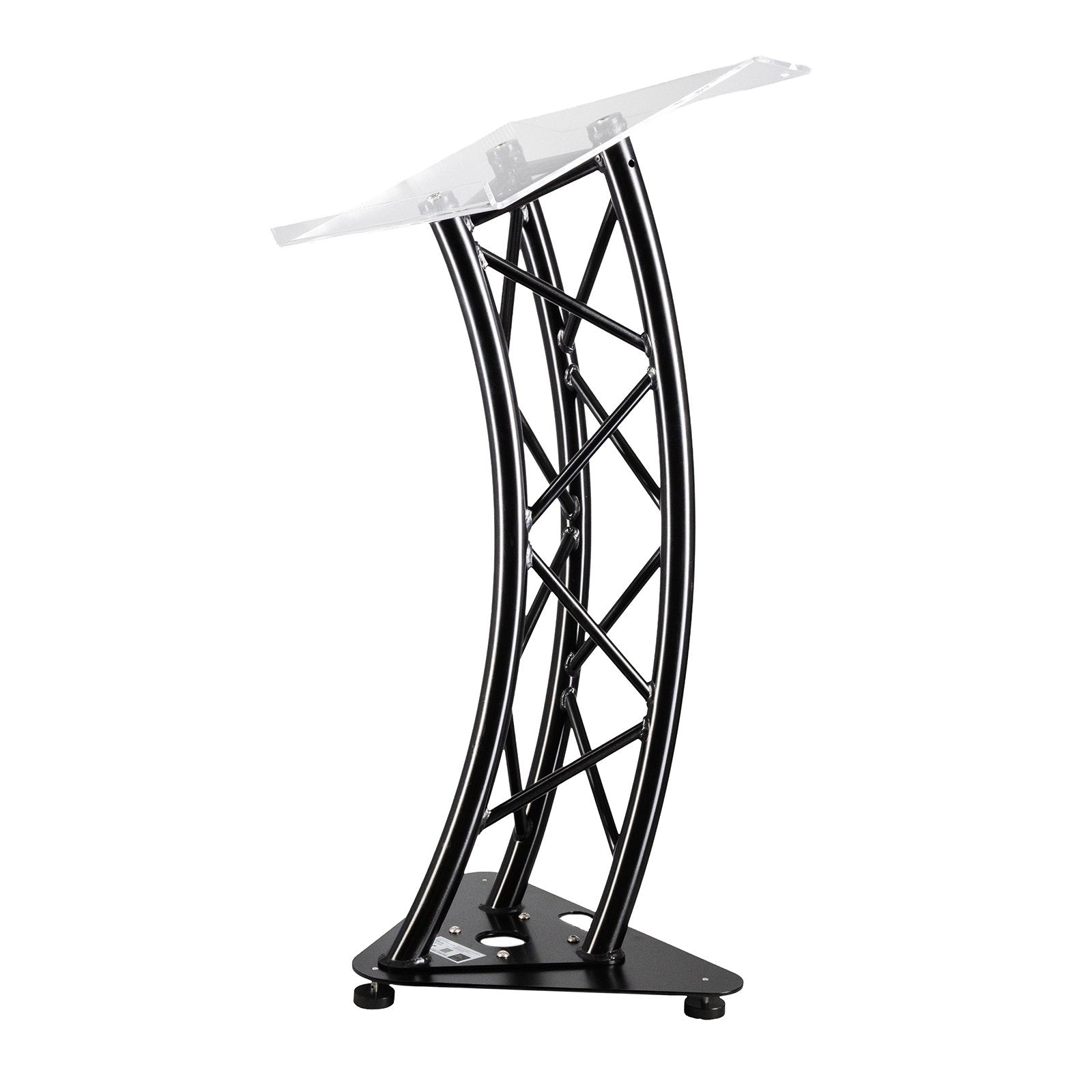 Global Truss Truss Lectern Stage Black - Back Panel and Connections