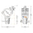 Global Truss F24 Half Coupler to Half Conical (81700) - Alternate View 1