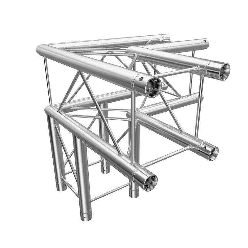 Global Truss F24 90 Degree 3 Way Corner - Back Panel and Connections