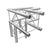 Global Truss F24 90 Degree 3 Way Corner - Back Panel and Connections