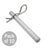Global Truss F24 Bullet Pin and R Clip - Pack of 10 (5016) - Main View