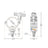 Global Truss Pro Half Coupler Silver (812EASY) - Main View
