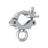 Global Truss Coupler with Eye Nut Silver (5033) - Main View