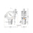 Global Truss Half Coupler to PL Half Conical Black for F31/F32/F33/F34 (5034-PLB) - Main View
