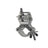 Global Truss Fixed Swivel Coupler 32-35mmØ 90° Silver - Alternate View 1