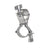 Global Truss Pro Narrow Swivel Coupler Silver (ST812D-IN) - Main View