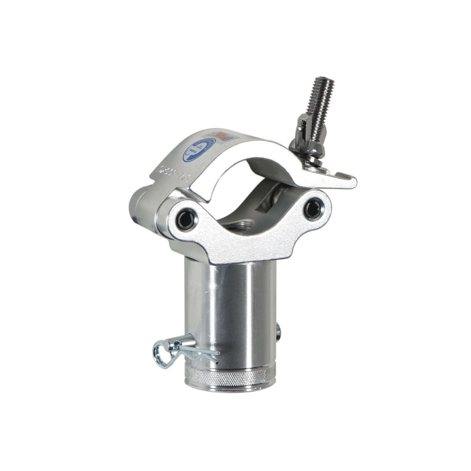 Global Truss Half Coupler With Conical Receiver Silver (5034-1PL M12) - Main View