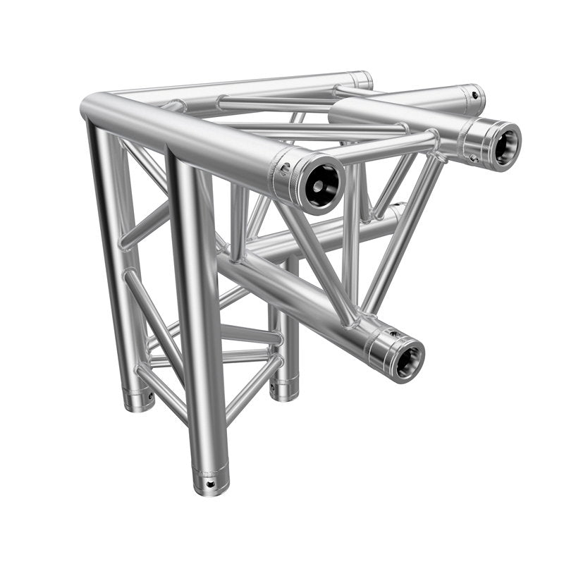 Global Truss F33 PL 3 Way 90 Degree Corner L/H Apex Down (PL-4093-34) - Back Panel and Connections
