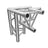 Global Truss F33 PL 3 Way 90 Degree Corner L/H Apex Down (PL-4093-34) - Back Panel and Connections