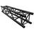 Global Truss F34 PL 1.5m Stage Black Truss (PL-4111-B) - Back Panel and Connections