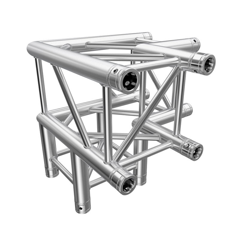 Global Truss F34 PL 3 Way 90 Degree Corner (4126-30PL) - Back Panel and Connections