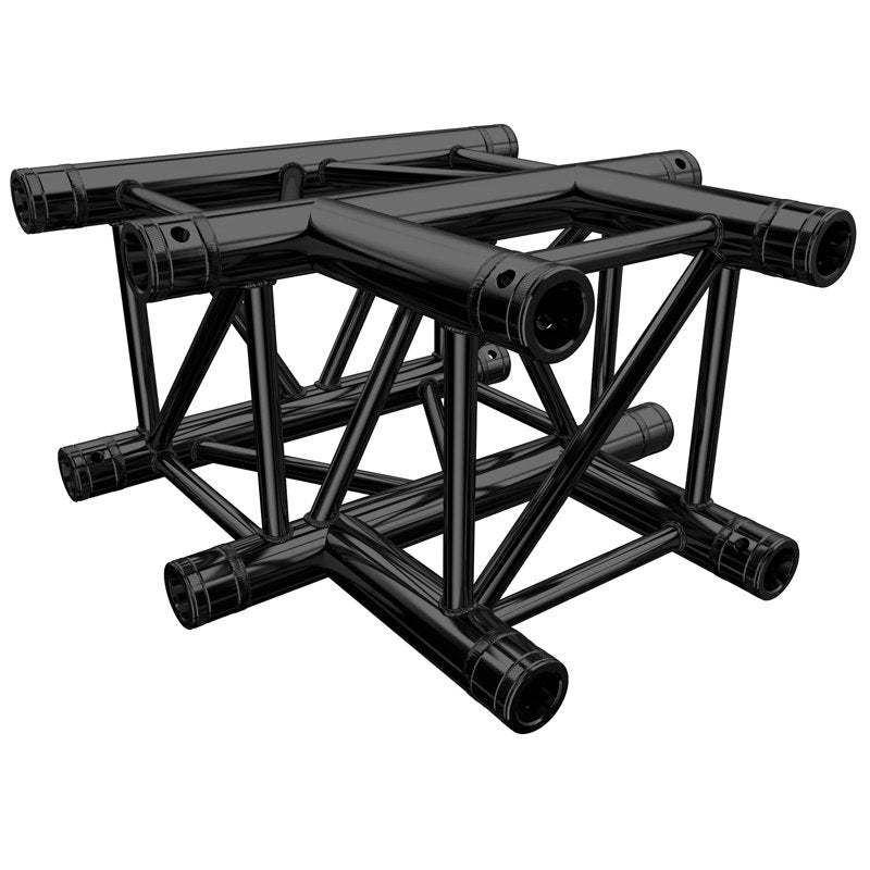 Global Truss F34 PL Stage Black T Piece (4129-35PL-B) - Back Panel and Connections