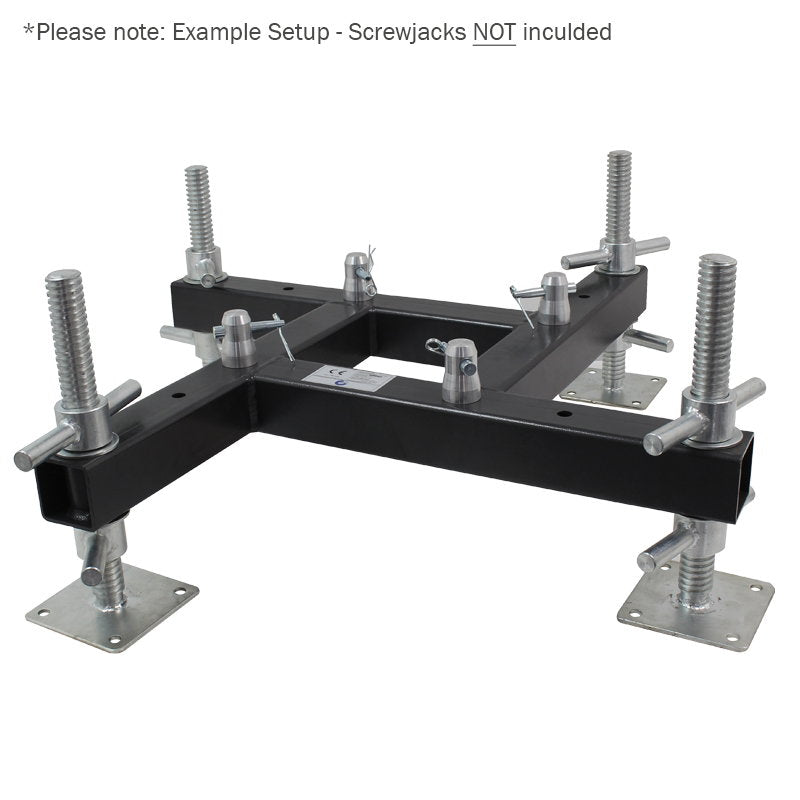Global Truss Screwjack Base - Standard (GS34BSN1) - Back Panel and Connections