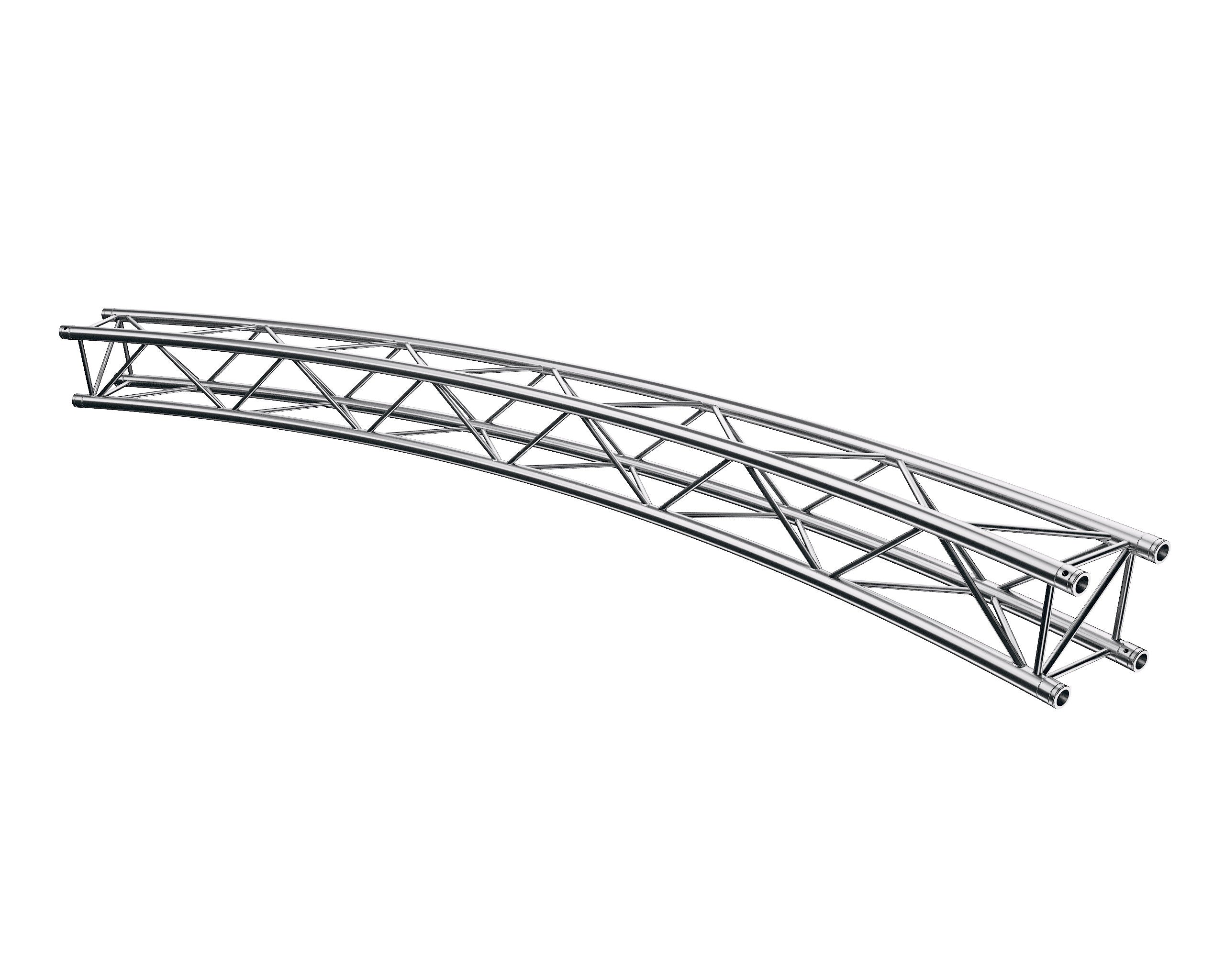 Global Truss F34 PL 9.0m Circle 45 Degree Segment - Back Panel and Connections