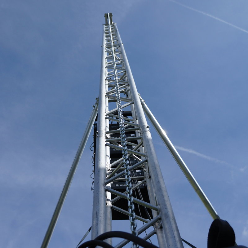Global Truss LA 500 F34 PL Line Array Tower Components (Requires 4 x 3m + 1 x 1m F34 PL) - Back Panel and Connections