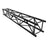 Global Truss F44 P 3.0m Truss Stage Black - Back Panel and Connections