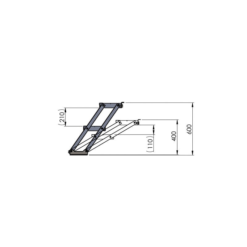 Global Truss GT Stage Deck Adjustable Stair 40-60cm - Alternate View 1