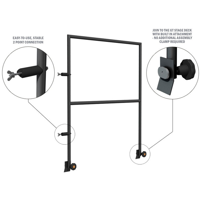 Global Truss GT Stage Deck 8ft Handrail - Alternate View 1